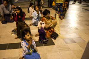 Panda hat at Shwedagon