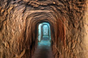 A passage in the underground cavern