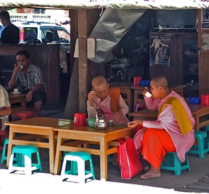 Café Society:  Nuns smoking and drinking tea