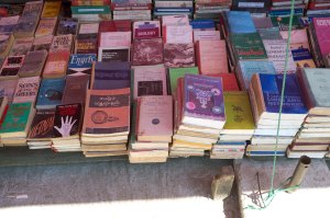 Second Hand Books.  A country that has not yet converted to the Kindle.