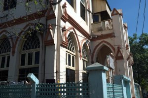 The Salvation Army building.  In relatively good condition.