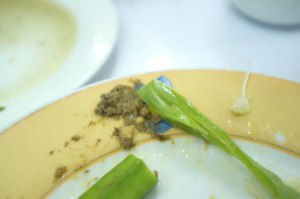 The vegetable plate included a type of cactus