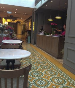 Scaramouchine has brunch at the Agnes B.  Café.