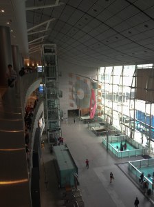 The IFC Mall.  Scaramouchine loves the cathedral atmosphere, where dearly beloved customers are gathered together to . . spend a lot of money.  