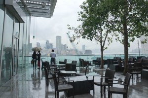 After the storm:  check out the rooftop gardens of the IFC Mall.